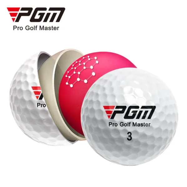 PGM golf ball, three layer golf ball, match golf ball, premium golf ball, distance golf ball, control golf ball, golf equipment