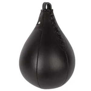 Improve your speed, rhythm, and hand-eye coordination with this Professional Boxing Speed Bag. Athletes, boxers, and fitness enthusiasts use this training tool to build faster punches and better timing. It works well for beginners, amateur fighters, and professional boxers. Manufacturers design this speed bag using high-quality synthetic leather. This material resists wear and handles intense daily training. The reinforced stitching adds extra strength and helps the bag maintain its shape over time. The balanced interior ensures smooth rebounds after every strike. This feature helps athletes develop rhythm and punching accuracy. Fast rebounds allow you to train continuously without losing momentum. As a result, you can improve reaction time and hand speed more effectively. The lightweight design helps boxers throw quick combinations with ease. Athletes can practice jab rhythm, defensive timing, and coordination during every session. Regular training with a speed bag also strengthens shoulders, arms, and upper body endurance. The durable hanging loop provides secure attachment to a speed bag swivel. This design keeps the bag stable during high-speed punches. It also reduces unnecessary movement while maintaining consistent rebounds. This boxing speed bag fits perfectly in boxing gyms, martial arts studios, fitness centers, and home gyms. Coaches often include speed bag training in boxing drills to improve fighter performance. Fitness enthusiasts also use it for cardio workouts and coordination training. Regular speed bag training increases focus, timing, and punching precision. It also helps fighters maintain rhythm during sparring and matches. Choose this professional boxing speed bag to improve your boxing skills, enhance reaction speed, and strengthen your upper body conditioning.