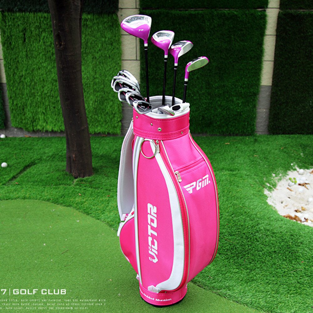 pgm golf set p PGM golf set pink, ladies golf club set, women golf clubs complete set, pink golf club set, beginner golf set for women, lightweight golf clubs, women starter golf kit, golf clubs with bag, PGM ladies golf set, female golf equipment