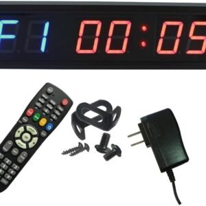 gym clock, digital gym timer, workout timer, HIIT timer, fitness clock, interval training timer, LED gym clock, wall mount gym timer, home gym equipment, training timer