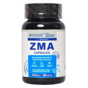 MYSINOY ZMA, ZMA Capsules, Zinc Magnesium Aspartate, Vitamin B6 Supplement, Muscle Recovery, Sports Nutrition, Active Lifestyle, Fitness Supplement, Immune Support, Wellness Supplement, Energy Support, Gym Supplement, Dietary Supplement, ZMA 90 Capsules, Nutrition Support
