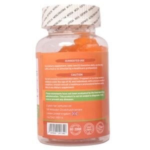 Vitamin C Gummies, Vitamin C Supplement, Vegan Gummies, Immune Support, Antioxidant Supplement, Orange Flavour Gummies, Dietary Supplement, Iron Absorption, AfriEarth Wellness, Daily Wellness